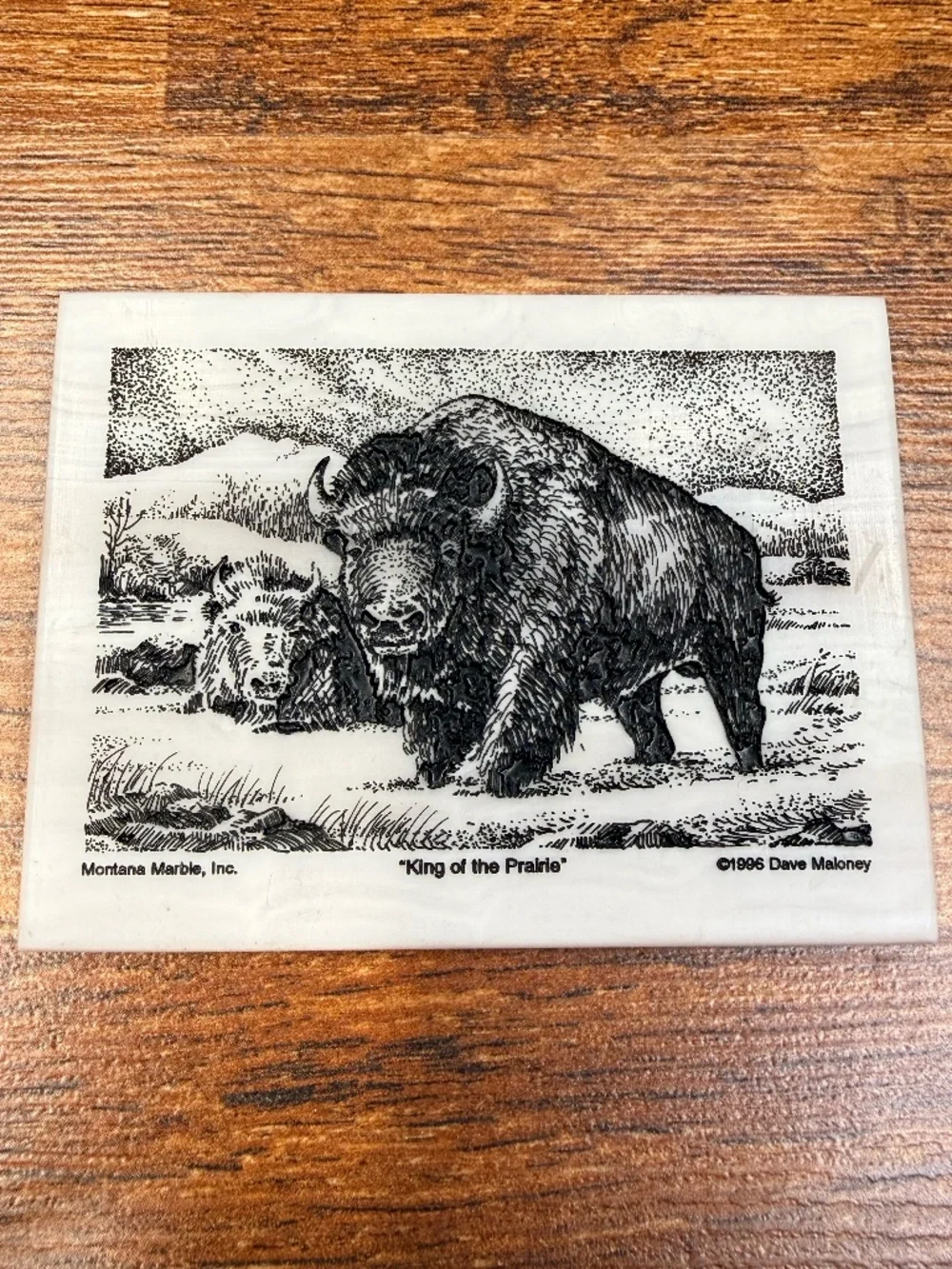 MONTANA MARBLE, INC. 1996 Dave Maloney “King of the Prairie” Tile